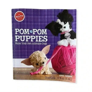Klutz Pom-Pom Puppies Craft Kit, Ages 8 +